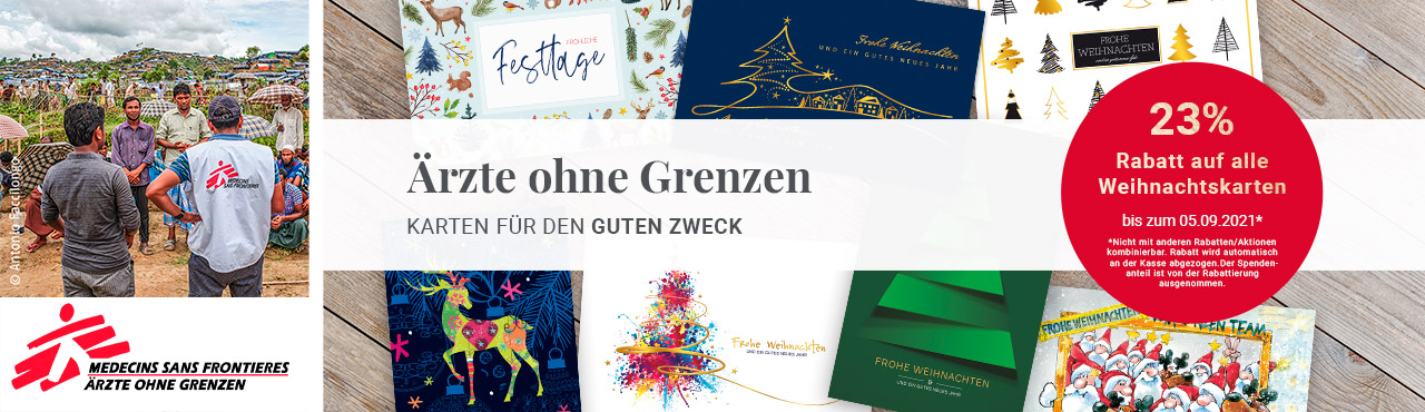 Weihnachtskarten für den guten Zweck » Ärzte ohne Grenzen