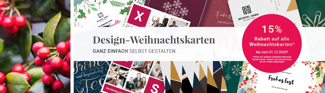 Schicke Design Weihnachtskarten Fur Businesspartner Kunden